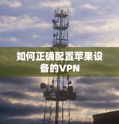 如何正确配置苹果设备的VPN