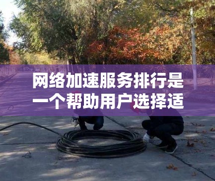 网络加速服务排行是一个帮助用户选择适合 themselves的网络加速软件的工具。网络加速软件旨在帮助用户更快地连接到互联网，减少延迟和网络拥堵。以下是几个常见的网络加速软件及其特点