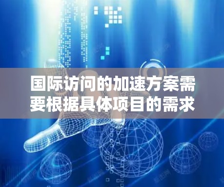 国际访问的加速方案需要根据具体项目的需求和目标来制定。以下是一个通用的加速国际访问的方案，涵盖时间管理、资源协调、技术工具以及评估优化等方面