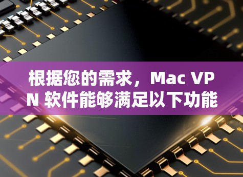 根据您的需求，Mac VPN 软件能够满足以下功能和需求